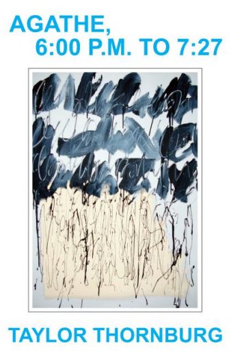 Agathe, 6:00 p.m. to 7:27 front cover